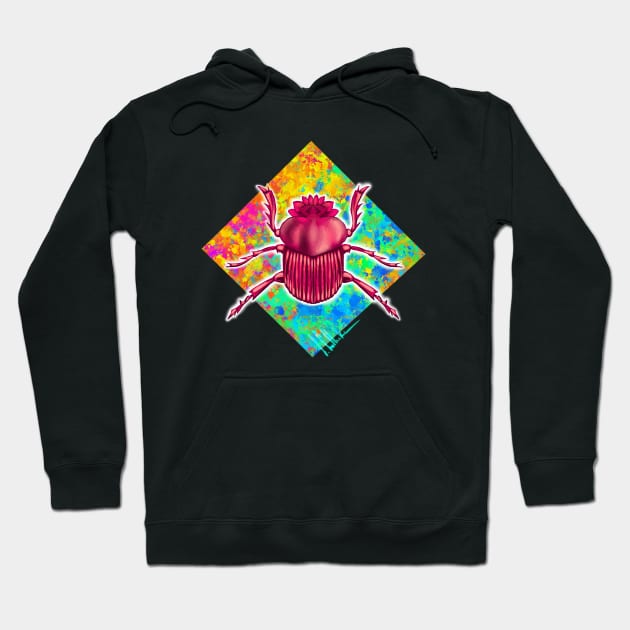 Lotus Beetle Hoodie by Lacklander Art Studio